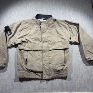 Vintage Etonic Golfwear Jacket Mens Medium Brown Gore Tex Golf Bomber 90s